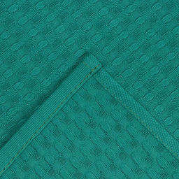 Набор кухонных полотенец Доляна, цвет зелёный, 35х60см-2шт, 100% хл, вафля, 220 гр/м2  фото 4