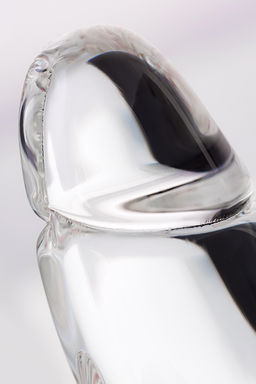 Нереалистичный фаллоимитатор Sexus Glass, стекло, прозрачный, 17,5 см  фото 8
