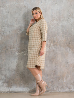 Платье 1356 голубая клетка - Novita фото 14