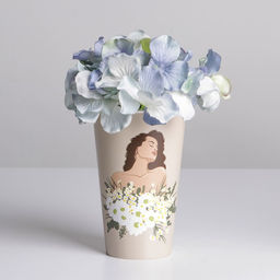 Цена за 10 шт. Стакан для цветов Ромашки, 350 мл