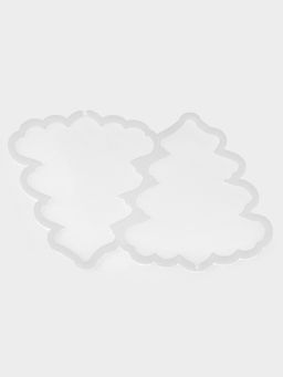 Форма леденцов Ёлка, силикон, 2 ячейки, 12?9?0.8 см, h=8 см, прозрачная