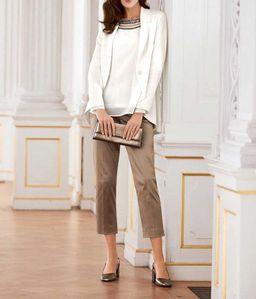 Блузка, экрю - Patrizia dini фото 5