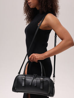 Кожаная сумка Nora DBR 31148 черный  фото 3