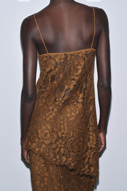 ZW COLLECTION LIMITED EDITION LACE STRAPPY TOP - Zara фото 3
