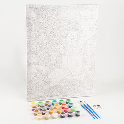 Картина по номерам на новый год на холсте с подрамником «Праздник к нам приходит», 30×40 см