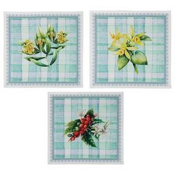 НАБОР САЛФЕТОК КОФЕ 40*40- 3ШТ ,, 100