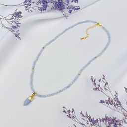 Чокер из Голубого агата с кулоном