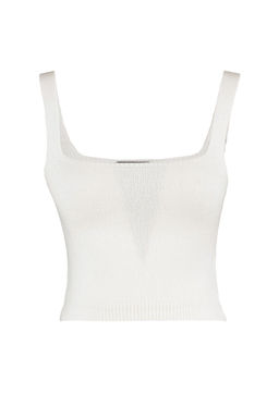 Ekru Crop Yumusak Dokulu 2li Bluz-H?rka Triko Tak?m TWOAW21HI0107