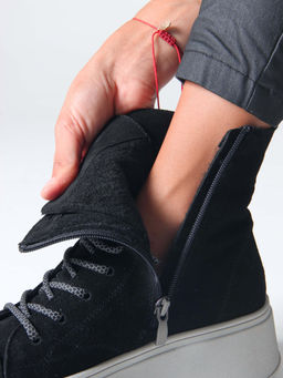 Ботинки 215.ALTAgr. Черный замша/Шерсть