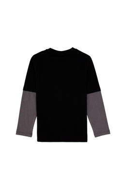Erkek _ocuk Siyah Bisiklet Yaka Basic Sweatshirt Sepette S_rpriz _ndirim - U.s. polo assn фото 5