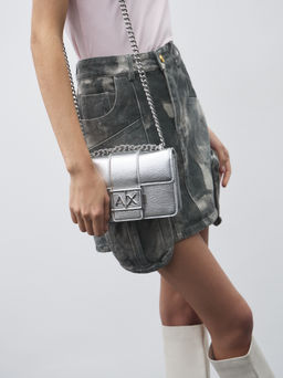 Кросс-боди ARMANI EXCHANGE JODIE Артикул 4368591, серебряный  фото 2