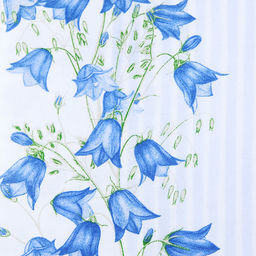 "Колокольчики" Скатерть 180х145см, длина стола до 140см, на 6 персон, хлопок "Премиум" 186г/м2, "Домашняя мода" (Россия)