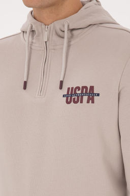 Erkek Regular Fit Yar_m Fermuarl_ Kap__onlu Ta_ Sweatshirt - U.s. polo assn фото 6