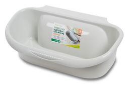 Навесная корзина д/мусора ЛЕВИТА светло-серая