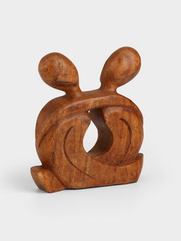 Абстракция «Влюблённые», 19×4×19 см, дерево суар