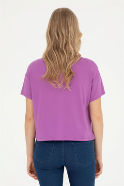 Женская фиолетовая футболка - U.s. polo assn фото 5