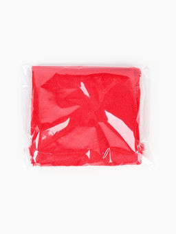 Лоскут ткани длинноворсовый на трикотажной основе, 50×50, цвет красный