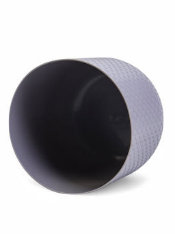 Кашпо для цветов «Клевер», 4.5 л, d=20 см, h=18 см, пластик, цвет серый шёлк