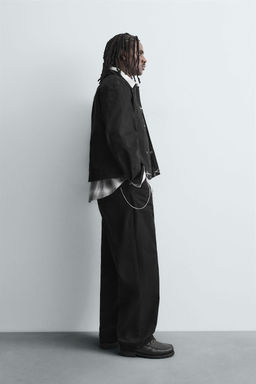 RELAXED FIT FIREMAN CLASP JACKET - Zara фото 8