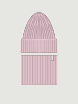 Комплект шапка и снуд 12з52226 сухая роза