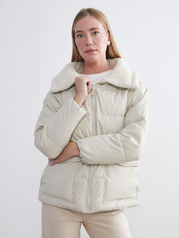 K?rk Yaka Oversize Kad?n ?i?me Mont