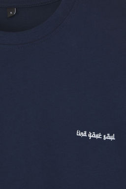 TRENDYOL MAN Siyah Oversize/Genis Kesim %100 Pamuklu Bask?l? T-Shirt TMNSS25TS00119 - Trendyolmilla фото 7