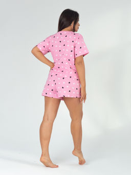 Пижама женская кулирка с шортами "КРИСТИ" РОЗОВЫЙ