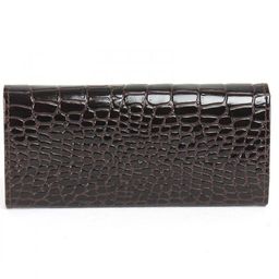 Портмоне женское Croco-ПР-952 натуральная кожа 3 отд, 5 карм, коричневый крокодил (238) 235102 фото 2