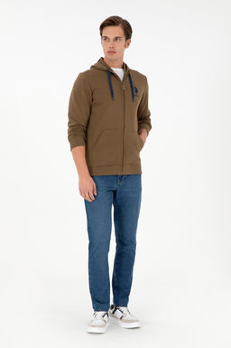 Мужской свитшот цвета хаки - U.s. polo assn фото 4