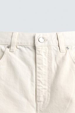 BERMUDA DENIM BAGGY FIT / Blanco roto - Zara фото 9