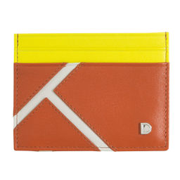 Итальянский кожаный кардхолдер DuDu серии Svalbard | коричный