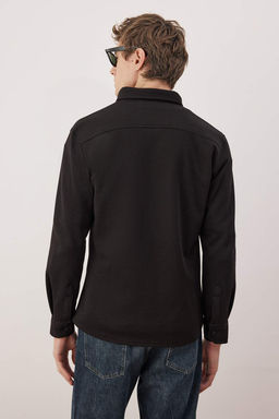 Antrasit Regular Fit Dokulu Erkek Gomlek TMNAW26GO00023 - Trendyolmilla фото 18