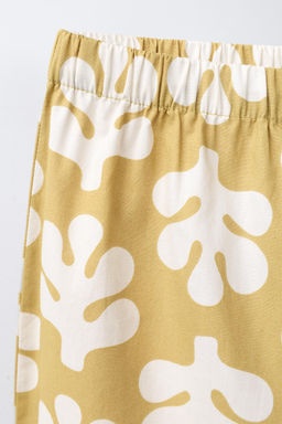 6-14 YEARS/ SHAPES PRINT SHIRT AND TROUSERS PYJAMAS