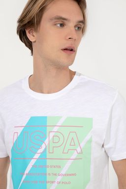 U. S. Polo Assn Мужская белая футболка с круглым вырезом - U.s. polo assn фото 2