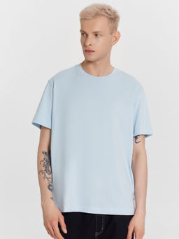 Футболка мужская голубая