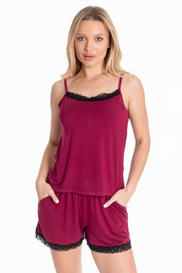 Пижама М325089б бордовый - Елена фото 2