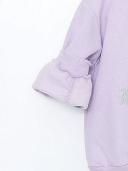 Bisiklet Yaka Elsa Bask?l? K?z Bebek Sweatshirt 2li - Waikiki фото 3
