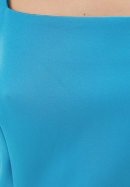 Синее платье с длинным рукавом - Incity фото 16