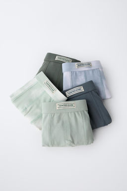 AGES 6-14/ FIVE-PACK OF TIE-DYE BOXERS WITH LABEL - Zara фото 6