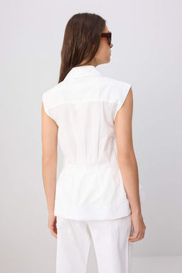 Beyaz Fitted Belden Oturan G_mlek TWOSS26GO00222 - Trendyolmilla фото 4