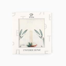 Скатерть новогодняя «Этель» New Years treat, d=150 см +/-3 см с ВГМО, 100% хлопок, саржа 190 г/м²