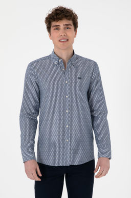 Erkek A__k Lacivert Uzun Kollu G_mlek Sepette S_rpriz _ndirim