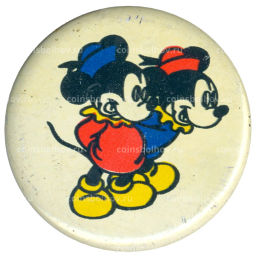 Значок Микки и Минни Маус