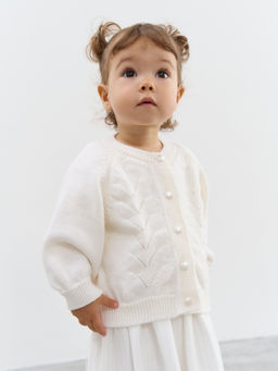 Кардиган Снежинка из смесовой шерсти 0+ - Bungly фото 3