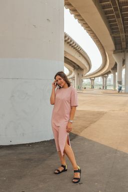 платье миди ПЛОТНЫЙ ХЛОПОК 95% - Knitka wear фото 2