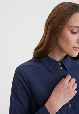 Блузка женская LA-311510-DN, 
темно-синий - Steinberg фото 2