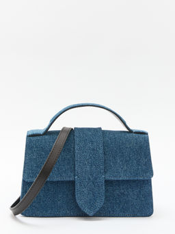 Женская сумка с ручками из денима TENDANCE Артикул 4248403, синий