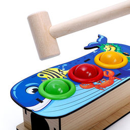 Стучалка «Кит», 3 шарика