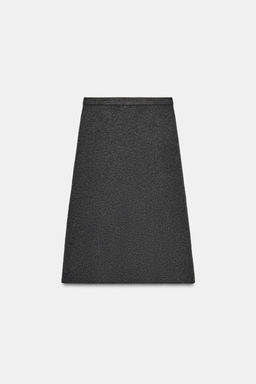 FALDA MIDI PUNTO / Gris - Zara фото 9