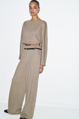 LONG SLEEVE CROP TOP - Zara фото 10